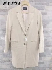 ◇ Doux archives ドゥアルシーヴ ノッチド ラペル 長袖 ブレザー サイズM アイボリー レディース 【1103290006796】のサムネイル
