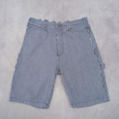 BEN DAVIS ベンデイビス　ヒッコリーペインターハーフパンツ　Sサイズ　ハーフパンツ　ショートパンツ　ヒッコリー　ペインター