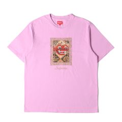 美品 Supreme シュプリーム Tシャツ サイズ:L 21SS バロン パッチ クルーネック 半袖Tシャツ Barong Patch S/S Top ライラック トップス カットソー【メンズ】