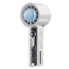 Sedrick携帯扇風機【瞬間冷感クーラー機能+100段無段階風量調節+LEDディスプレイ+ハイテク感のある外観】大容量4000mAh6-8h使用でき手持ち扇風機充電式USB扇風機強力送風Type-C急速充電超軽量静…