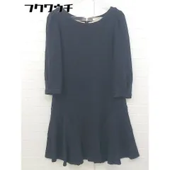 ◇ La TOTALITE ラ トータリテ 七分袖 ミニ ワンピース ネイビー レディース 【中古】 【1106030002515】