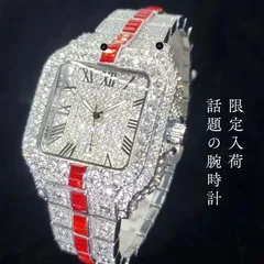 映えすぎ】スケルトン×最上級CZフルストーンブリンブリンウォッチ