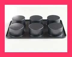 cotta cottaオリジナルマフィン型(6個取) グレー 26*17.5*3.5cm 85667