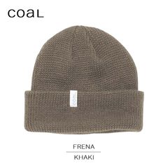 COAL コール ニット ニット帽 Beanie ビーニー 帽子 FRENA KHAKI ベージュ メンズ レディース