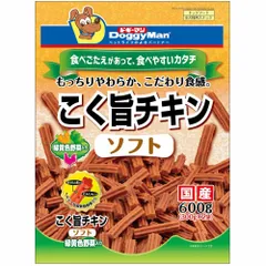 ドギーマン こく旨チキン ソフト 緑黄色野菜入り 600g 犬用おやつ （1点）