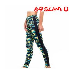 ≪セール半額50%OFF≫ 69SLAM ロックスラム ヨガ レギンス ヨガ ウェア BALI FRAME BLUE アクティブウェア レディース