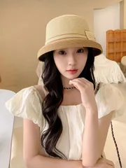 Chanel シャネルのランタンスタイルのストローハット ハイエンドカスタム仕様 名媛に欠かせないアイテム 頭周り 57cm -WTO輸入