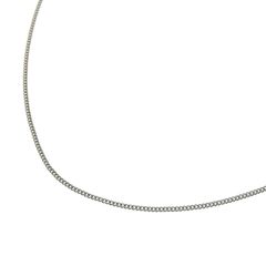 喜平チェーンネックレス Pt850 プラチナ 2面カット 0.24φ 幅0.8mm 長さ40cm 約1.5g キヘイ チェーン （造幣局検定マーク刻印入）