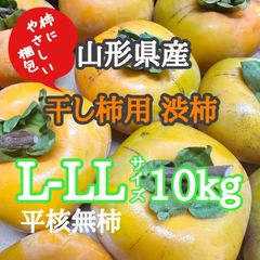 山形県産 干し柿用 渋柿 L-LL 10kg 加工用 柿 果樹 種なし