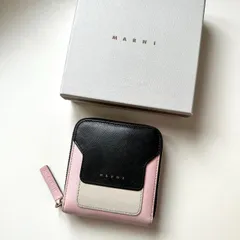 マルニ　MARNI 二つ折り財布　サフィアーノレザー　コンパクトウォレット　ミニウォレット