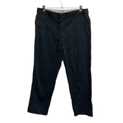Dickies ワークパンツ W42 ブラック ディッキーズ ジップアップ 874 オリジナルフィット 古着卸 アメリカ仕入 2506-70