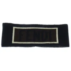 FENDI (フェンディ) ロゴニット ウールヘアバンド ブラウン FXS385 A40Fのサムネイル