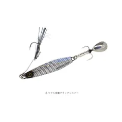ハヤブサ カンタン巻くだけブレードジグジャックアイマキマキ 60g リアル魚鱗ブラックシルバーのサムネイル