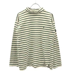 Polo by Ralph Lauren ポロ バイ ラルフ ローレン モックネックロングスリーブTシャツ  ホワイト×グリーン