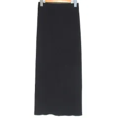 美品 24SS NOBLE ノーブル トタンテレコタイトロングスカート サイズ36 ブラック レディース 古着 中古 USED