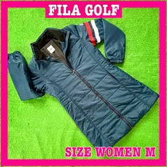 FILA GOLF フィラゴルフ 中綿入り 防風防寒用 ミドル コート M