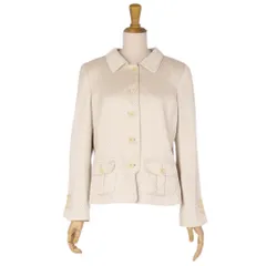 アルマーニ コレッツォーニ ARMANI COLLEZIONI ジャケット ロングスリーブ リネン シルク アウター レディース イタリア製 42(L相当) ベージュのサムネイル