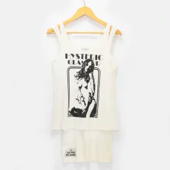 HYSTERIC GLAMOUR ヒステリックグラマー レディース ヒスガール タンクトップ レイヤード 重ね着風 白 アイボリー フリーサイズ 0112CR05のサムネイル
