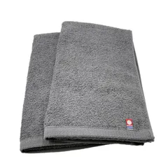 【新着商品】グレー 2枚セット ブランド フェイスタオル 薄手 無地 Nカラー 普段使い シンプル タオル 日本製 国産