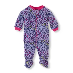 カバーオール　レオパード　フリース　スリーパー