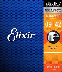 Elixir エリクサー エレキギター弦 NANOWEB Super Light .009-.042 #12002 【国内正規品】[定形外郵便、送料無料]mer004