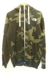 【中古】 THE NORTH FACE メンズジップパーカー M Novelty Rearview Zip Hoodie THE NORTH FACE M カーキ 迷彩 カモフラージュ