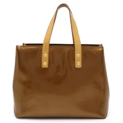 LOUIS VUITTON ルイ ヴィトン モノグラムヴェルニ リードPM ハンドバッグ トートバッグ ミニバッグ エナメルカーフ ブロンズ M91146