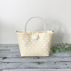 シャラ　プラカゴ プラかごバッグ Sサイズ パステル イエロー 2way プラカゴ