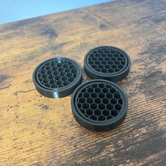 【かずさん様専用】受け皿　3個　黒 【シンプル】【60mm】 / 3Dプリンター受け皿
