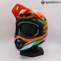 ZEALOT　マッドジャンパー2　GRAPHIC ORANGE/BLUE　XXLサイズ　MJ0016　オフロードヘルメット