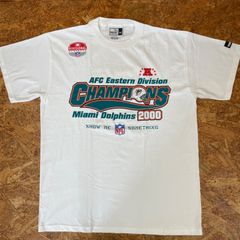 PUMA製 NFL 2000年 Dolphins CHAMPIONS Tシャツ M 半袖 ドルフィンズ 優勝記念 ’00s プーマ アメリカンフットボール アメフト チームT ヴィンテージ ビンテージ VINTAGE ユーズド USED 古着