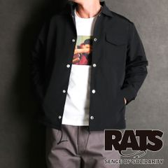 【RATS/ラッツ】COACH JACKET - BLACK / コーチジャケット / 24'RJ-0210【メンズ】【送料無料】