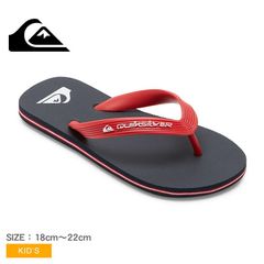 クイックシルバー サンダル AQBL100586 キッズ MOLOKAI CORE YOUTH QUIKSILVER カラー:ブラック×レッド 品番：16438013