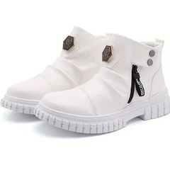 ブーツ オートバイブーツ PU レザー バイク用品 メンズ バイクブーツ ライディングシューズ レーシングブーツ 防水 疲れない 靴 滑り止め ライダーブーツ 耐摩耗性 換気 紳士靴 抗菌防臭 通勤 アウトドア アウトドア用品 大きいサイズ 白 黒 ブラウン