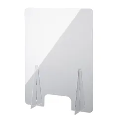 【在庫処分】【10枚セット】飛沫防止パーテーション45×60センチ 窓付き アクリル板 仕切り版 間仕切り 衝立 特大足付き ウイルス対策 飛沫感染対策 居酒屋 中華料理 宴会用 飲食店 飲み会 レストラン 食事