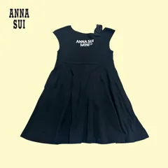 1547◯ ANNA SUI ワンピース　ブラック　110