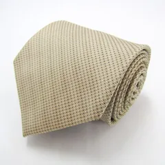 タカキュー ブランド ネクタイ シルク ドット柄 小紋柄 PO メンズ イエロー TAKA Q 【中古】