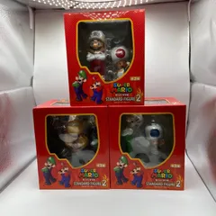 スーパーマリオブラザーズのスタンダードフィギュアⅡ3点コンプセット景品用非売品 スーパーマリオブラザーズ ニンテンドー マリオ2 フィギア