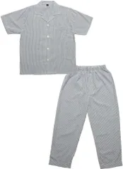 Y's factory パジャマ 上下セット メンズ 半袖 長袖 長ズボン 長パンツ 前開き ポケット セットアップ 肌に優しい 綿 100% ルームウェア さらさら 軽い 春 夏 秋 冬 Mサイズ( 半袖C,  M)