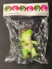 TAKEPICO 大江戸怪獣漫遊記 ケロンガ アマガエル (黄緑成型) ソフビ