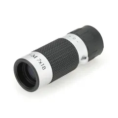 【特価セール】Kenko 単眼鏡 CERES-M 7×18 7倍 18口径 コンパクト設計 重さ35g ケース・ストラップ付属 シルバー CRM01