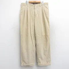 W36/古着 トミーヒルフィガー ブランド コーデュロイ パンツ メンズ 太畝 薄ベージュ カーキ 25sep26 中古 ボトムス ロング
