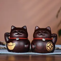 骨董　猫　抽象彫刻　一刀彫　木彫人形　養蚕信仰　猫神　郷土玩具　フォークアート 骨董猫抽象彫刻一刀彫木彫人形養蚕信仰猫神郷土玩具フォークアート