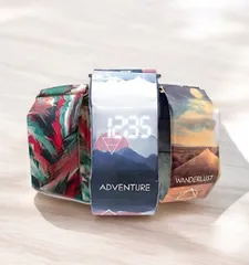 腕時計 ペーパーウォッチ PaperWatch スマートウォッチ リストバンド トレンド 防水 超軽量 ティーン向け ジェンダーレス カジュアル モダン スクエア ユニーク クリエイティブ スタイリッシュ お洒落 可愛い カラフル キュート シンプル 贈り物