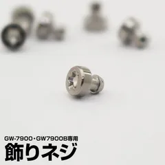 ネジ 飾りビス シルバー CASIO カシオ G-SHOCK Gショック GW-7900専用 GW-7900B専用 g-shock カスタム パーツ 単品 NEJI ネジ G-SHOCK-NEJI 7900-SV【バラ売り】定形外郵便