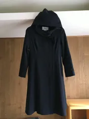 【カシミア混紡】 定価約10万円 ルネ Rene 裾フリル　コート Rene スプリングコート 新品（Rene ルネ コート ノーカラー