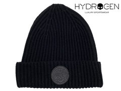 ヨーロッパ直輸入 100%本物保証 PerLei ペルレイ HYDROGEN ハイドロゲン ビーニーキャップ 273200 007 BLACK スカル 絵柄 ワッペン付き ブラック カシミア ニットキャップ ニット帽子