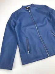 【希少】ルシェルブルー ウール ダブルライダースジャケット ネイビー 38 Lewis Leathers(ルイスレザーズ) CYCLONEダブルライダース