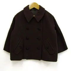 コムサ・デ・モード フィユ ピーコート アウター ジャケット キッズ 女の子用 100Aサイズ ブラウン COMME CA DU MODE FILLE 【中古】