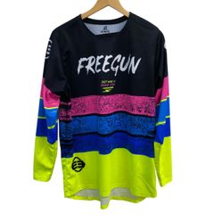 【美品】 Freegun Devo Stripe Motocross Jersey 薄シャツ　モトクロスジャージ　XLサイズ　インナーにも　14435-60